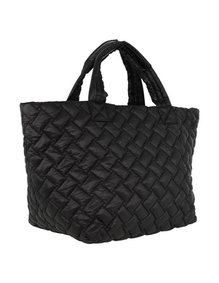 Tote Bag Black / Nylon PC 4015 BLK Pierre Cardin Ladies Nylon Small Padded Tote Bag in Black