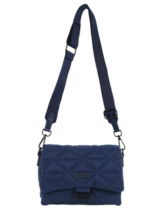 Crossbody Bag Navy / Nylon PC 4022 NAVY Pierre Cardin Ladies Nylon Textured Crossbody Bag in Navy