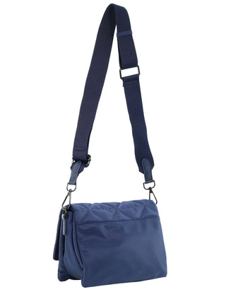 Crossbody Bag Navy / Nylon PC 4022 NAVY Pierre Cardin Ladies Nylon Textured Crossbody Bag in Navy