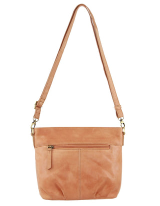 Crossbody bag Apricot / Leather PC 3687 APRICOT Pierre Cardin Leather Embossed Crossbody Bag in Apricot