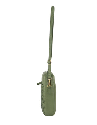 Crossbody bag Leaf / Leather PC 3686 LEAF Pierre Cardin Leather Embossed Phone Crossbody Bag in Leaf