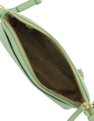 Crossbody bag Jade / Leather PC 3656 JADE Pierre Cardin Leather Ladies Crossbody Bag in Jade
