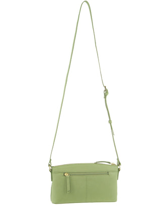 Crossbody bag Jade / Leather PC 3656 JADE Pierre Cardin Leather Ladies Crossbody Bag in Jade