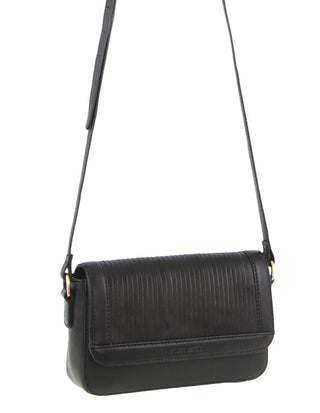 Crossbody bag Black / Leather PC 3662 BLK Pierre Cardin Leather Pleated Design Crossbody Bag in Black