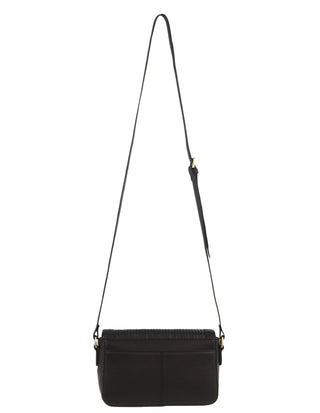 Crossbody bag Black / Leather PC 3662 BLK Pierre Cardin Leather Pleated Design Crossbody Bag in Black