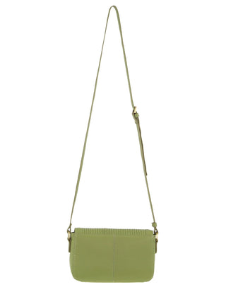 Crossbody bag Leaf / Leather PC 3662 LEAF Pierre Cardin Leather Pleated Design Crossbody Bag in Leaf