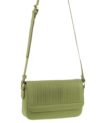 Crossbody bag Leaf / Leather PC 3662 LEAF Pierre Cardin Leather Pleated Design Crossbody Bag in Leaf