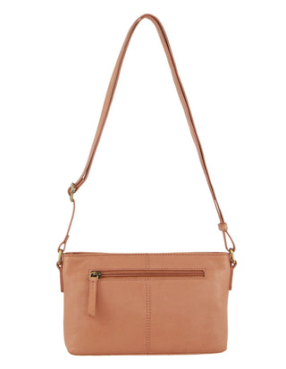Crossbody bag Apricot / Leather PC 3692 APRICOT Pierre Cardin Leather Woven Design Crossbody Bag in Apricot