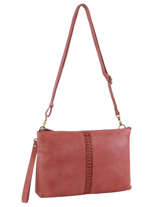 Crossbody bag Marsala / Leather PC 3691 MARSALA Pierre Cardin Leather Wristlet Crossbody Bag in Marsala