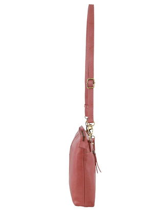 Crossbody bag Marsala / Leather PC 3691 MARSALA Pierre Cardin Leather Wristlet Crossbody Bag in Marsala