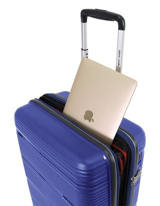 Hard Shell Luggage Navy / Carry-On (Small) / Polypropylene PC 4014C NAVY Pierre Cardin Normandy 55cm CABIN Hard Shell Suitcase in Navy