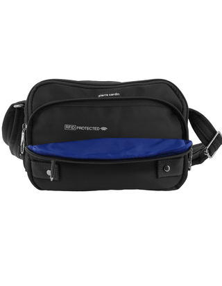 Crossbody bag Black / Nylon PC 3269 BLK Pierre Cardin Nylon Anti-Theft Cross Body Bag in Black