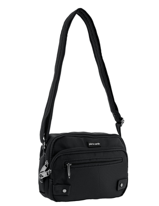 Crossbody bag Black / Nylon PC 3269 BLK Pierre Cardin Nylon Anti-Theft Cross Body Bag in Black