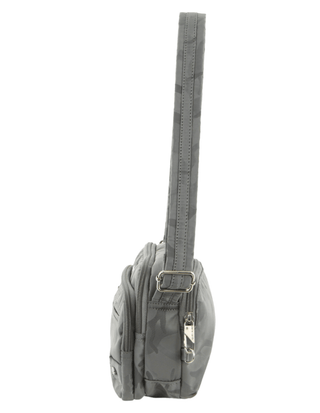 Crossbody bag Grey-Camo / Nylon PC 3269 GREY-CAMO Pierre Cardin Nylon Anti-Theft Cross Body Bag in Grey-Camo