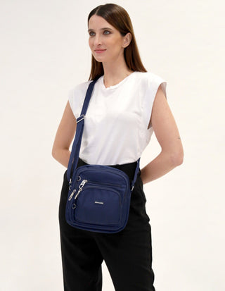 Crossbody bag Navy / Nylon PC 2890 NVY Pierre Cardin Nylon Anti-Theft Cross Body Bag in Navy