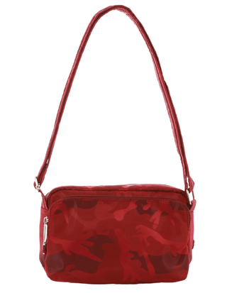 Crossbody bag Wine-Camo / Nylon PC 3269 WINE-CAMO Pierre Cardin Nylon Anti-Theft Cross Body Bag in Wine-Camo