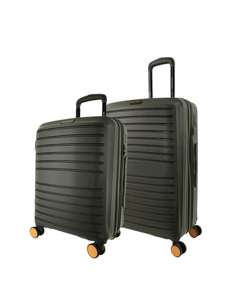 Hard Shell Luggage Olive / Polycarbonate (PC) PC 4032MC OLIVE Pierre Cardin Oasis Hard Shell Medium and Cabin Bundle 2-Piece Set
