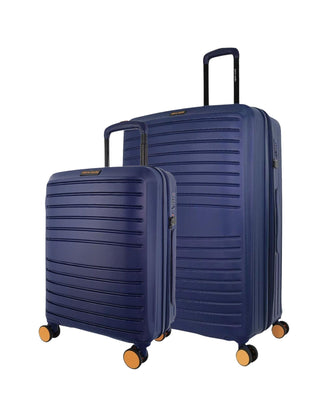 Hard Shell Luggage Navy / Polycarbonate (PC) PC 4032LC NAVY Pierre Cardin Oasis Navy Hard Shell Large and Cabin Bundle 2-Piece Set