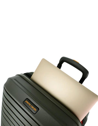 Hard Shell Luggage Olive / Polycarbonate (PC) PC 4032LC OLIVE Pierre Cardin Oasis Olive Hard Shell Large and Cabin Bundle 2-Piece Set