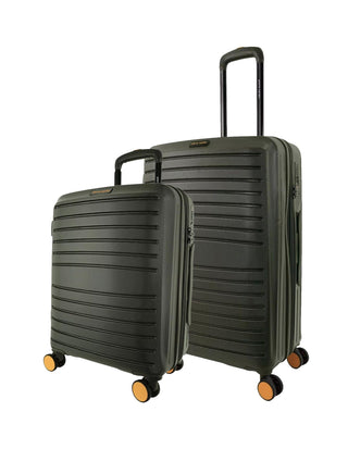 Hard Shell Luggage Olive / Polycarbonate (PC) PC 4032LC OLIVE Pierre Cardin Oasis Olive Hard Shell Large and Cabin Bundle 2-Piece Set