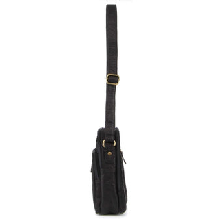 Crossbody bag Black / Leather PC 3129 BLK Pierre Cardin Rustic Leather Cross Body Bag in Black