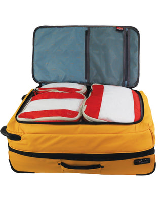 Soft Shell Luggage Yellow / Soft Luggage PC 3940 YELL Pierre Cardin Soft-shell 3-Piece Trolley Set in Yellow in Yellow