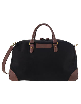 Overnight Bag Black / Canvas PC 4026 BLK Pierre Cardin Unisex Nomad Canvas Overnight Bag in Black