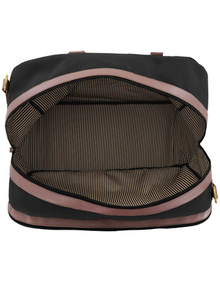 Overnight Bag Black / Canvas PC 4026 BLK Pierre Cardin Unisex Nomad Canvas Overnight Bag in Black