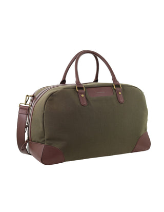 Overnight Bag Brown / Canvas PC 4026 BRN Pierre Cardin Unisex Nomad Canvas Overnight Bag in Brown