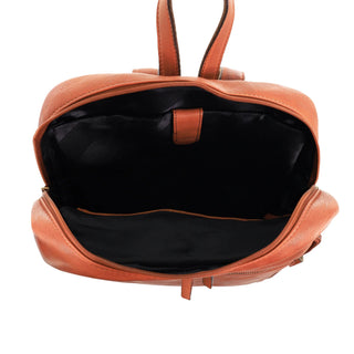 Backpack Cognac / Leather PC 3332 COGN Pierre Cardin Vintage Leather Laptop Backpack in Cognac