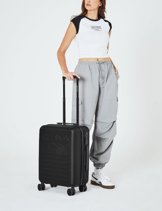 Hard Shell Luggage Black / Carry-On (Small) / Hard Luggage RB 02C BLK Reebok Adventure 54cm CABIN Hard Shell Suitcase in Black