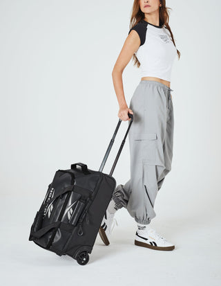 Duffel Bag Black / Water Resistant Coated Nylon/ Nylon PU RB 09 BLK Reebok All Star 52cm CABIN Leather Film Soft Shell Suitcase in Black