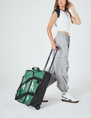 Duffel Bag Green / Water Resistant Coated Nylon/ Nylon PU RB 09 GRN Reebok All Star 52cm CABIN Leather Film Soft Shell Suitcase in Green