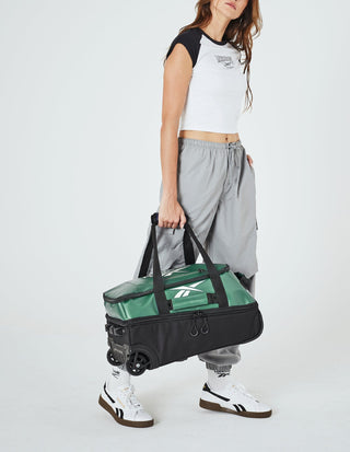 Duffel Bag Green / Water Resistant Coated Nylon/ Nylon PU RB 09 GRN Reebok All Star 52cm CABIN Leather Film Soft Shell Suitcase in Green