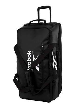 Duffel Bag Black / Water Resistant Coated Nylon/ Nylon PU RB 10 BLK Reebok All Star 72cm LARGE Leather Film Soft Shell Suitcase in Black