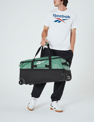 Duffel Bag Green / Water Resistant Coated Nylon/ Nylon PU RB 10 GRN Reebok All Star 72cm LARGE Leather Film Soft Shell Suitcase in Green