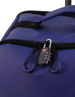 Duffel Bag Navy / Water Resistant Coated Nylon/ Nylon PU RB 10 NAVY Reebok All Star 72cm LARGE Leather Film Soft Shell Suitcase in Navy