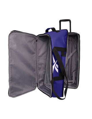 Duffel Bag Navy / Water Resistant Coated Nylon/ Nylon PU RB 10 NAVY Reebok All Star 72cm LARGE Leather Film Soft Shell Suitcase in Navy