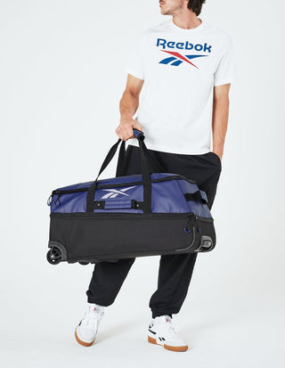 Duffel Bag Navy / Water Resistant Coated Nylon/ Nylon PU RB 10 NAVY Reebok All Star 72cm LARGE Leather Film Soft Shell Suitcase in Navy