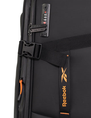 Soft Shell Luggage Black / Carry-On (Small) / Soft Luggage RB 04C BLK Reebok Pro 54cm CABIN Leather Film Soft Shell Case in Black