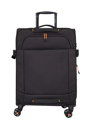 Soft Shell Luggage Black / Check-In (Medium) / Hard Luggage RB 04M BLK Reebok Pro 69cm MEDIUM Leather Film Soft Shell Case in Black