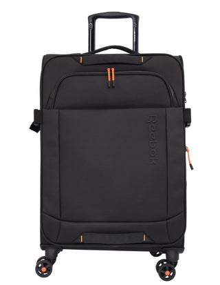 Soft Shell Luggage Black / Check-In (Large) / Soft Luggage RB 04L BLK Reebok Pro 78cm LARGE Leather Film Soft Shell Case in Black