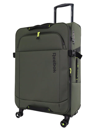 Soft Shell Luggage Khaki / Check-In (Large) / Soft Luggage RB 04L KHAKI Reebok Pro 78cm LARGE Leather Film Soft Shell Case in Khaki