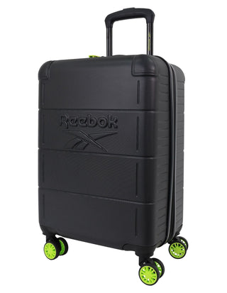 Hard Shell Luggage Black / Carry-On (Small) / Hard Luggage RB 03C BLK Reebok Wanderer 54cm CABIN Hard Shell Suitcase in Black
