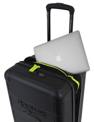Hard Shell Luggage Black / Carry-On (Small) / Hard Luggage RB 03C BLK Reebok Wanderer 54cm CABIN Hard Shell Suitcase in Black