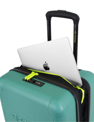 Hard Shell Luggage Turquoise / Carry-On (Small) / Hard Luggage RB 03C TURQ Reebok Wanderer 54cm CABIN Hard Shell Suitcase in Turquoise