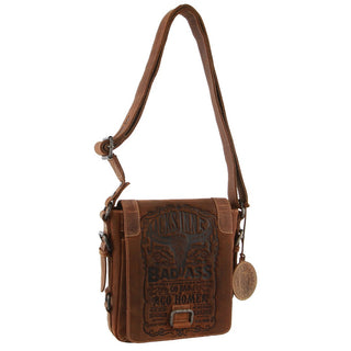 Jack's Inn Blackthorne Brown Leather Crossbody Bag