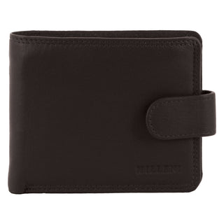 Milleni Leather Men's Tab Wallet in Brown