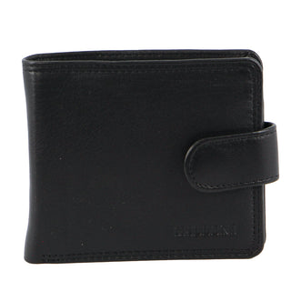 Milleni Leather Men's Tab Wallet in Black