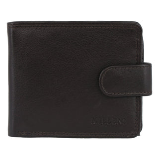 Milleni Leather Men's Tab Wallet in Brown